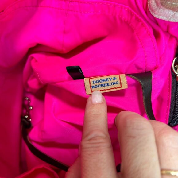 Dooney & Bourke Canvas Tote in Beige Zebra Print with Dustbag - Picture 15 of 16